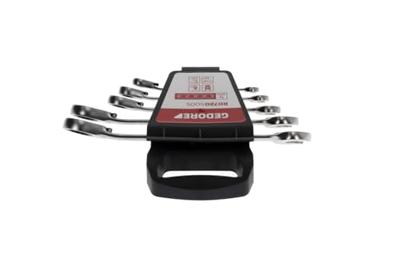 Gedore RED 3300872 R07205005 Steek-ringratelsleutelset 5-delig Sleutelbreedte (metrisch) 07 - 19 mm