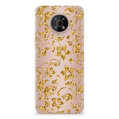 Nokia G50 | TPU Case | Gouden Bloemen
