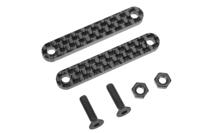 Team Corally - Chassis Brace Stiffener - Front - fits part C-00180-022 - Graphite 2.5mm - 2 pcs - thumbnail