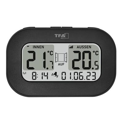 TFA Dostmann Funk-Thermometer COOL@HOME 30.3046.01 Draadloze thermometer digitaal Zwart