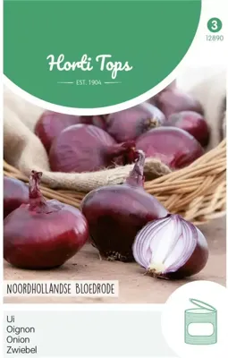 Zaden Uien Noordhollandse Bloedrode Hortitops - Hortitops