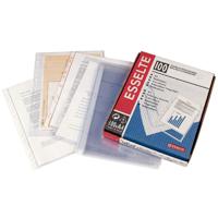 Hoezen Esselte Transparant 100 Stuks - thumbnail