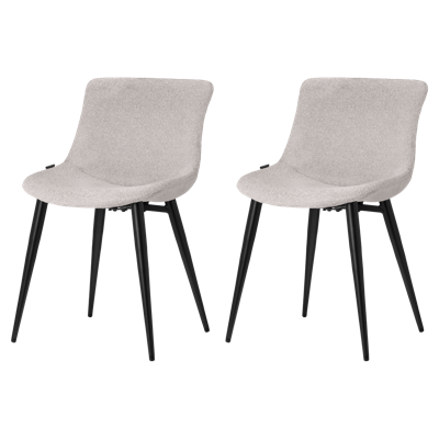 Riverdale Eetkamerstoel Elin creme 80cm - set van 2