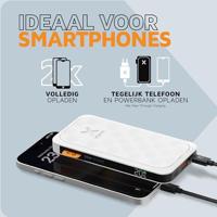 Xtorm Powerbank 20W Fuel Series 5 10.000 mAh, Dusk White - thumbnail