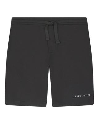 Lyle & Scott Sweat short Script - Gun metal grijs