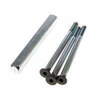 Montageset greep-kom zwart dd 78mm - thumbnail