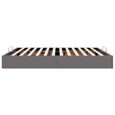 Bedframe zonder matras 180x200 cm kunstleer grijs - thumbnail