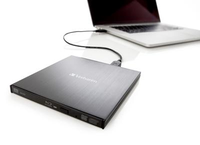 Verbatim Slimline Externe Blu-ray brander Retail USB-A 3.2 Gen 1 Zwart