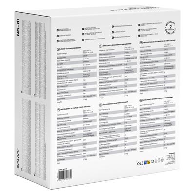 Savio ND-01 papiervernietiger Kruisversnippering 72 dB Zwart