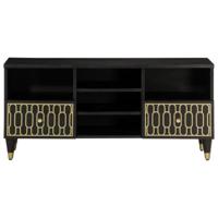 Tv-meubel 100x33x46 cm massief mangohout - thumbnail