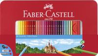 Faber Castell FC-115894 Kleurpotlood Faber-Castell Castle Zeskantig Metalen Etui 60 Stuks Met Accessoires - thumbnail