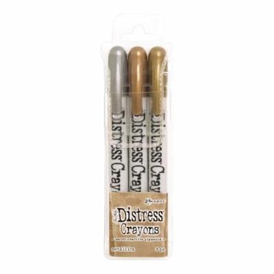 Ranger Ink Ranger • tim holtz distress crayons set metallics 3st.
