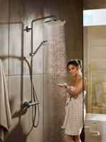 Hansgrohe Croma Select S 280 1 straal showerpipe met thermostaat chroom - thumbnail