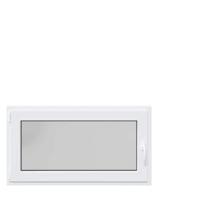 Kelderraam RISOR 110x60 cm draaikiep-draai DIN links wit - thumbnail