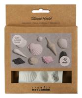 Creativ Company Siliconen vormen, conchschelp en schelpen, h: 1 cm, l: 1-2,8 cm, 1 stuk - thumbnail