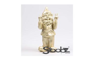Stoobz kabouter peace goud 31cm