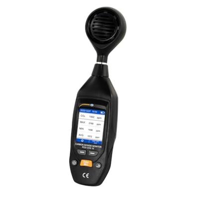 PCE Instruments CO₂-meter 0 - 9999 ppm Met temperatuurmeting, Met datalogger, Met USB-interface Kalibratie Fabrieksstandaard (zonder certificaat) PCE Instruments CO₂-meter 0 - 9999 ppm Met temperatuurmeting, Met datalogger, Met USB-interface Kalibratie Fabrieksstandaard (zonder certificaat)