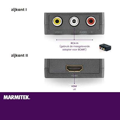Marmitek Connect AH31 (RCA-naar-HDMI) Converter Zwart - thumbnail