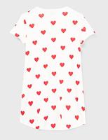 Nachthemd "hartjes" meisje PETIT BATEAU van biokatoen hartjesmotief - thumbnail