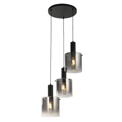 Searchlight Zwarte hanglampSweden 3-lichts - 88910-3BK