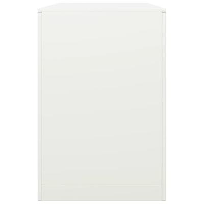 Haardhoutrek 100x40x60 cm staal wit Haardhoutrek 100x40x60 cm staal wit