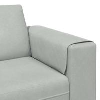 Bankstel Lichtgrijs Fluweel - thumbnail