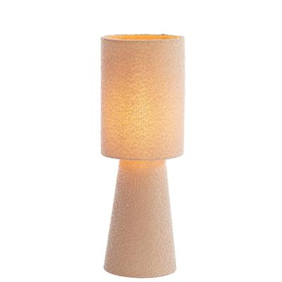 Light & Living Tafellamp 'Mikkel' Bouclé, kleur Zand Light & Living Tafellamp 'Mikkel' Bouclé, kleur Zand