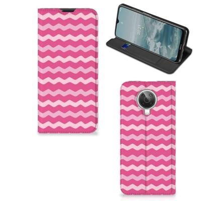 Nokia G10 | G20 | Hoesje met Magneet | Waves Pink