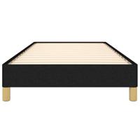 Bedframe zonder matras 90x200 cm stof zwart - thumbnail