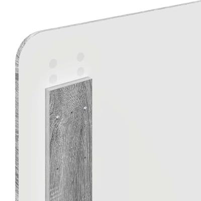 Bedframe Grijs Sonoma 75 x 190 cm Massief grenenhout