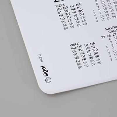 Sigel H6312 Bureau onderlegger Weekplanner Wit, Grijs (b x h) 59.5 cm x 41 cm Sigel H6312 Bureau onderlegger Weekplanner Wit, Grijs (b x h) 59.5 cm x 41 cm