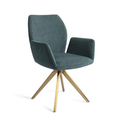 Jesper Home Eetkamerstoel 'Misaki' Turn Gold, Draaibaar, kleur Merry Mermaid