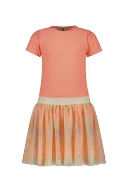 B.Nosy zomer jurk meisjes - zalm roze blush - mesh - Deanna