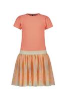 B.Nosy zomer jurk meisjes - zalm roze blush - mesh - Deanna - thumbnail