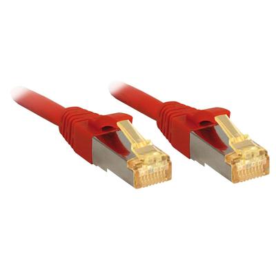 LINDY 47292 RJ45 Netwerkkabel, patchkabel CAT 6a (losse kabel CAT 7) S/FTP 1.00 m Rood 1 stuk(s)