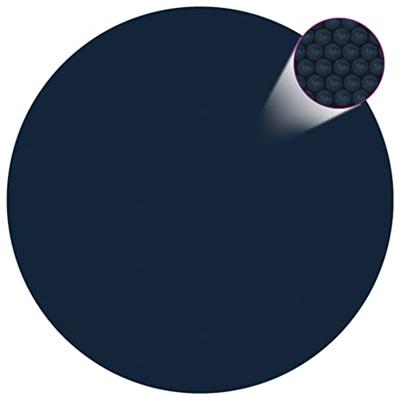 VidaXL Zwembadfolie solar drijvend 417 cm pe zwart en blauw
