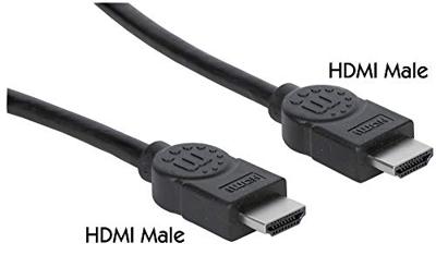 Manhattan 323215-CG HDMI-kabel HDMI Aansluitkabel HDMI-A-stekker, HDMI-A-stekker 2.00 m Zwart 4K UHD, Audio Return Channel (ARC)