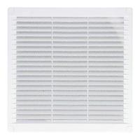 Ventilatierooster EDM 87706 Wit 25 x 25 x 0,7 cm Muggennet - thumbnail