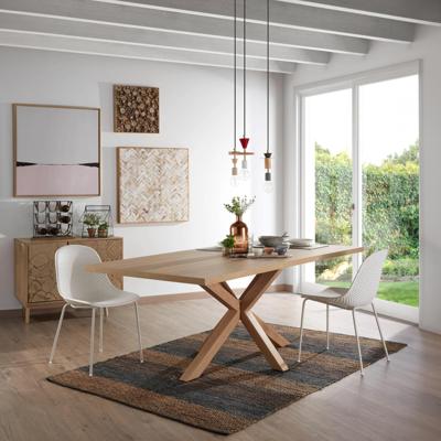 Kave Home Eettafel 'Argo' Eikenlook, 180 x 100cm, kleur Naturel Kave Home Eettafel 'Argo' Eikenlook, 180 x 100cm, kleur Naturel