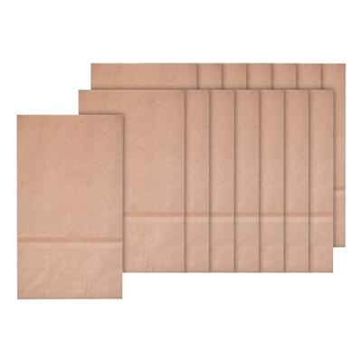Blokbodemzak Folia 12x6x21cm foodsafe kraft set à 15 stuks
