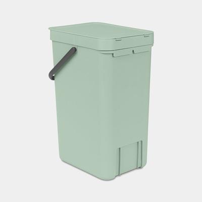 Brabantia Sort & Go afvalemmer 16 liter jade green Brabantia Sort & Go afvalemmer 16 liter jade green