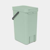 Brabantia Sort & Go afvalemmer 16 liter jade green - thumbnail
