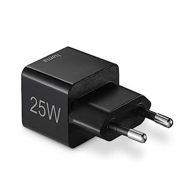 Hama Snellader USB-C PD/Qualcomm® Mini-oplader 25 W Zwart - thumbnail