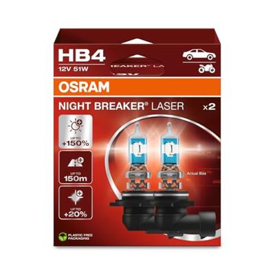 Osram Automotive 9006NL-2HB Halogeenlamp Night Breaker Laser Next Generation HB4 51 W 12 V