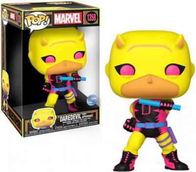 Daredevil Funko Pop Vinyl: Jumbo Blacklight Daredevil (Yellow&Red)
