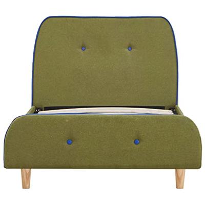 VidaXL Bedframe stof groen 90x200 cm