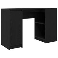 Bureau 120x42x76 cm spaanplaat zwart eikenkleurig - thumbnail