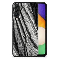 Houten Print Telefoonhoesje Samsung Galaxy A13 5G | A04s Boomschors Grijs - thumbnail