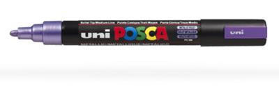 Uni POSCA paintmarker PC-5M, 1,8 - 2,5 mm, metaalpaars Uni POSCA paintmarker PC-5M, 1,8 - 2,5 mm, metaalpaars
