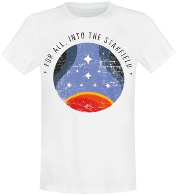 Starfield - For All Into the Starfield Men's Short Sleeved T-shirt